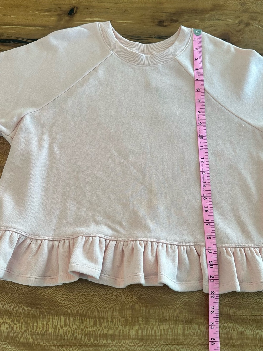 Torrid Lovesick Boatneck Crop Pullover with Ruffle Hem | Size: 00 NWT - Picture 7 of 10